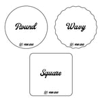 Round Personalised Premium White 6mm MDF Cake boards